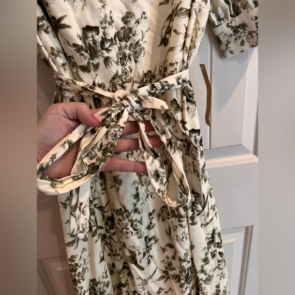 o.p.t. Floral Puff Sleeve Midi Dress - Picture 4 of 10
